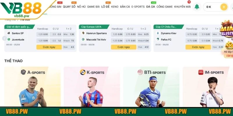 Sảnh Saba-Sports ngày càng khẳng định vị thế to lớn